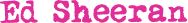 Ed Sheeran logosu